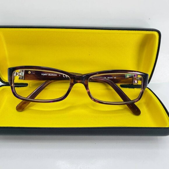 Tory Burch TY 2024 1079 Eyeglasses – Purple Tortoise | 53□15 135 - Picture 2 of 11